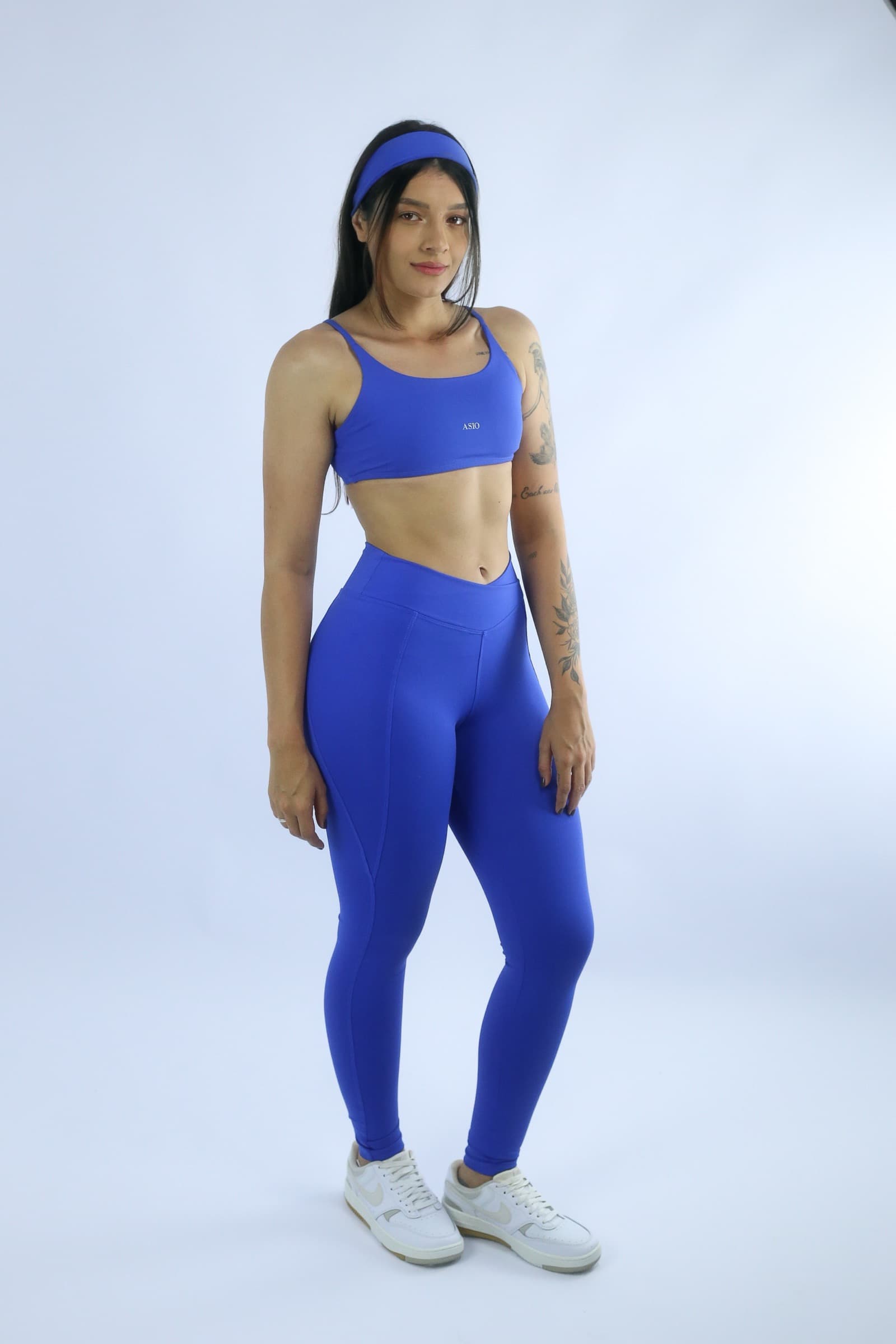 Legging Ascensão Azul Royal, frente