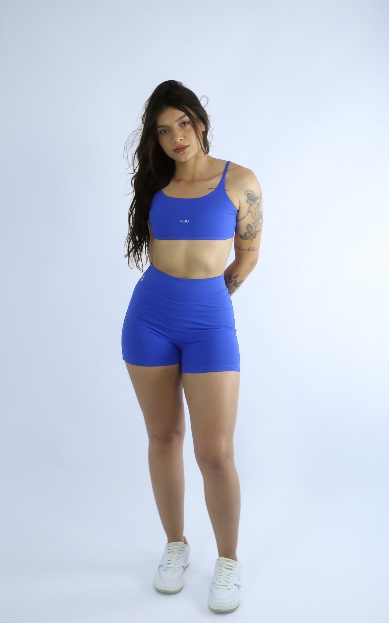 Top Nascente Azul Royal, frente